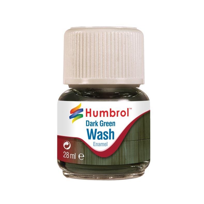 Humbrol Enamel Wash, dark green - 28 ml - Humbrol