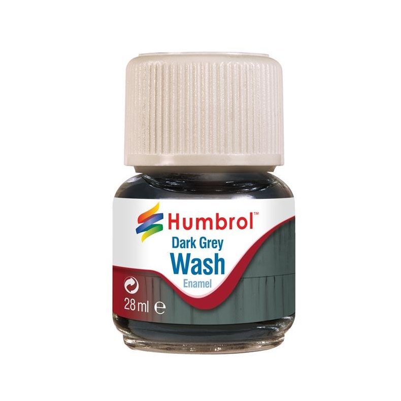 Humbrol Enamel Wash, dark grey - 28 ml - Humbrol