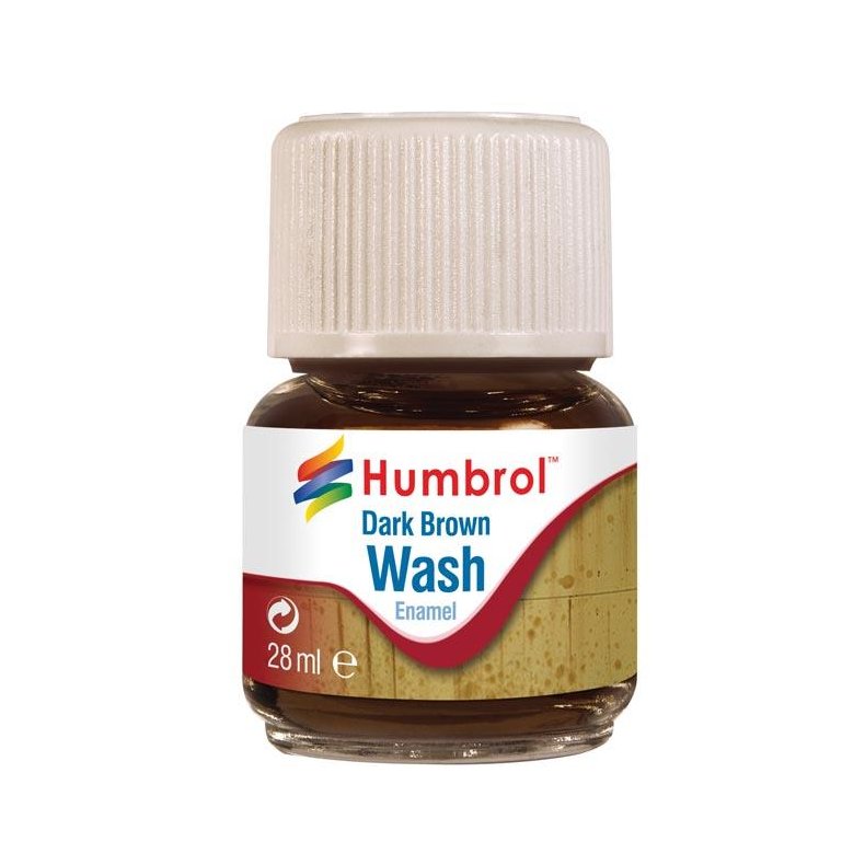 Humbrol Enamel Wash, dark brown - 28 ml - Humbrol