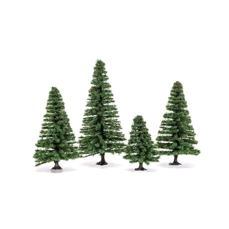 Humbrol Skale Scenics Small Fir Trees (sm grantrer) - 4-8 cm - 4 stk. - Humbrol