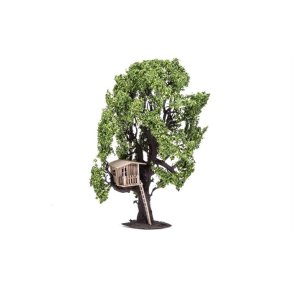 Humbrol Skale Scenics Tree with Tree House (tr med trhytte) - 15 cm - 1 stk. - Humbrol