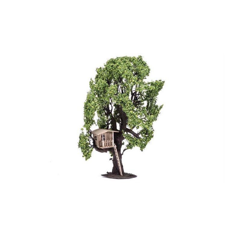 Humbrol Skale Scenics Tree with Tree House (tr med trhytte) - 15 cm - 1 stk. - Humbrol