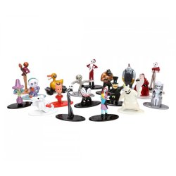 Nano Figures: "The Nightmare Before Christmas" Multi Pack, Wave 1 (18 stk. metalfigurer) - Jada Toys