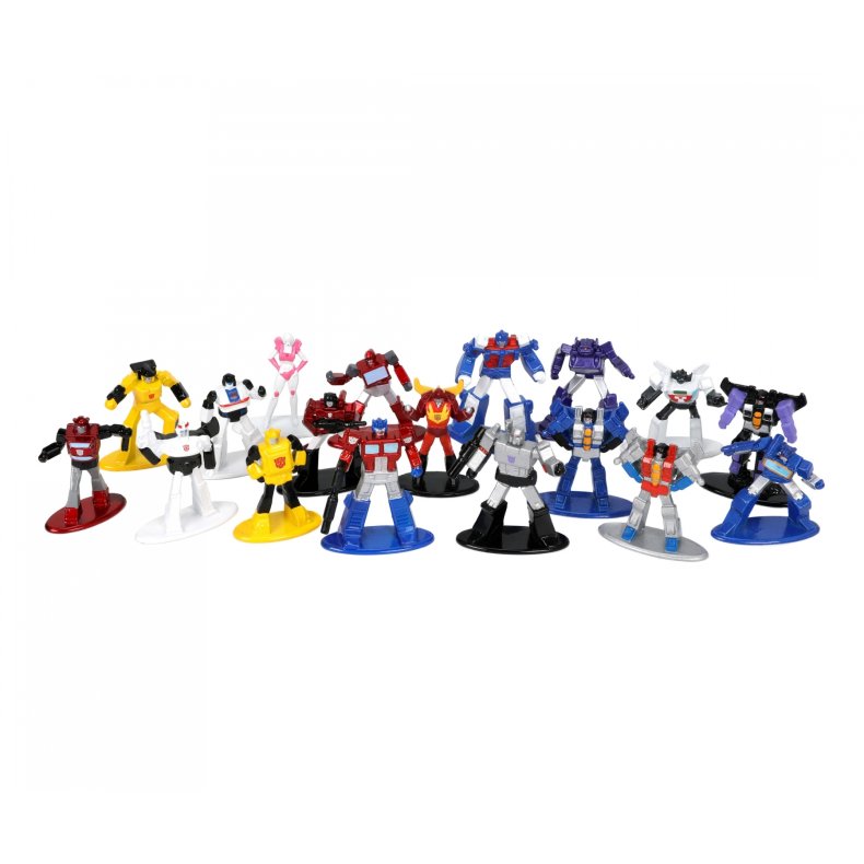 Nano Figures: Transformers Multi Pack, Wave 1 (18 stk. metalfigurer) - Jada Toys