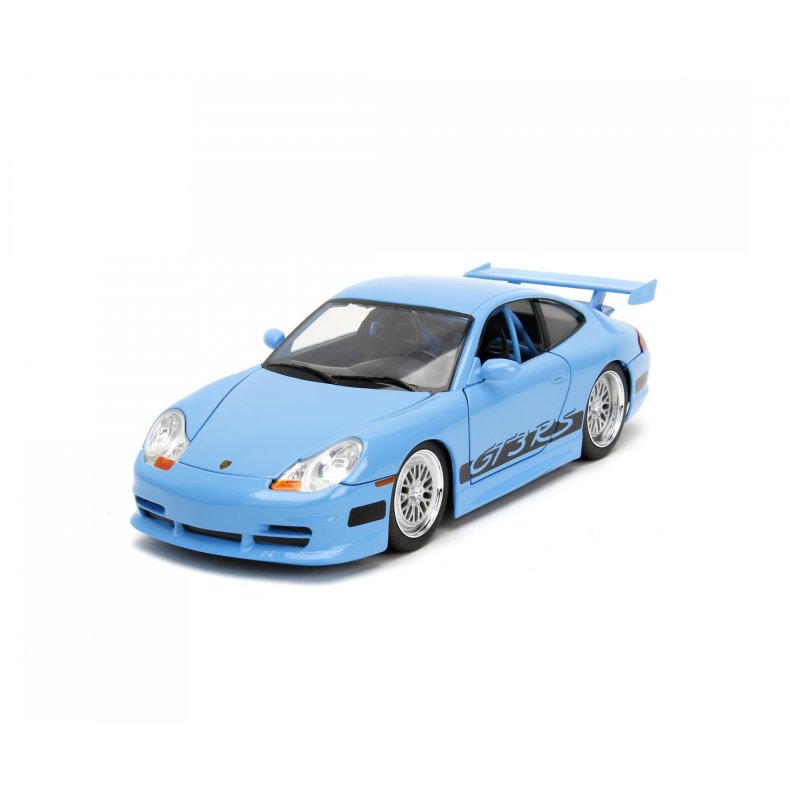 Fast &amp; Furious: Brian's Porsche 911 (996) GT3 RS, blue - 1:24 - Jada Toys