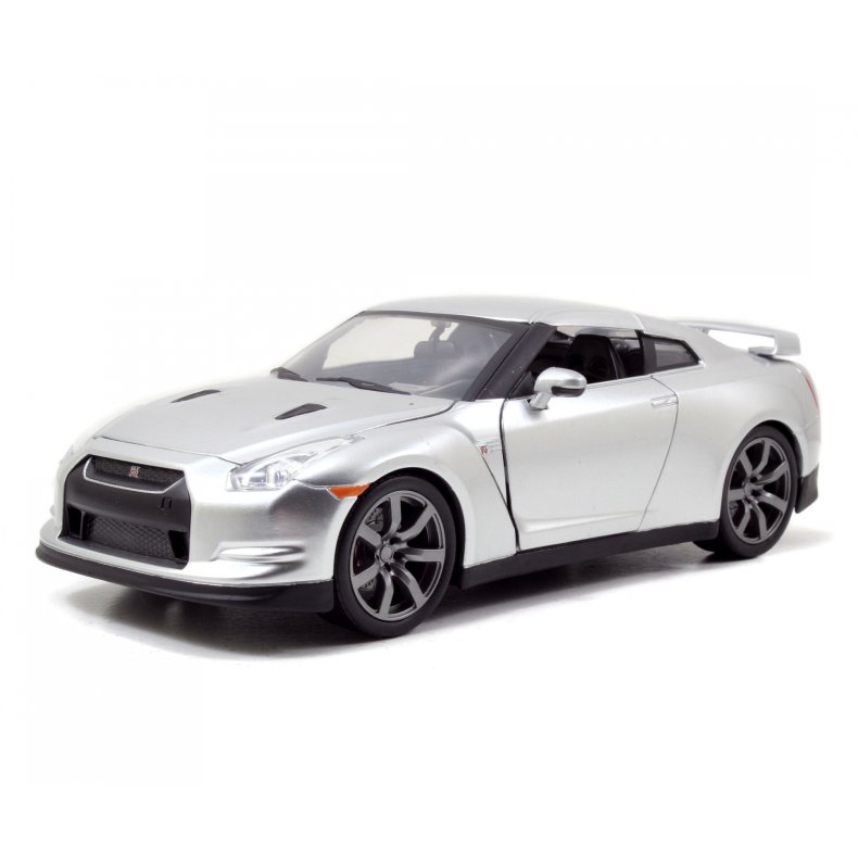 Fast &amp; Furious: Brian&#146;s Nissan GT-R R35, silver (2009) - 1:24 - Jada Toys