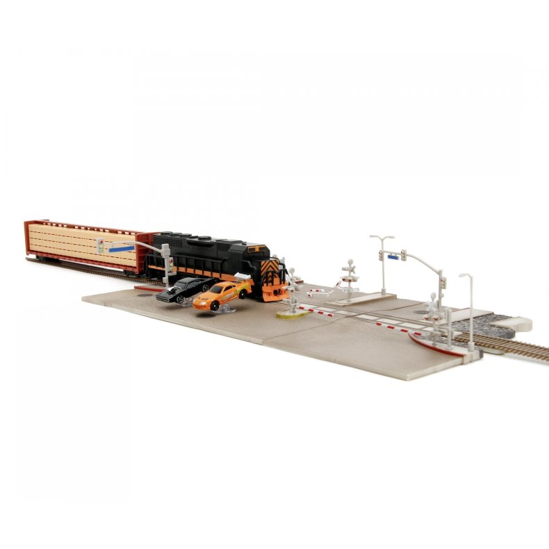 Fast &amp; Furious: Nano Train Scene Diorama ("Final Race" - The Fast and the Furious) - Jada Toys