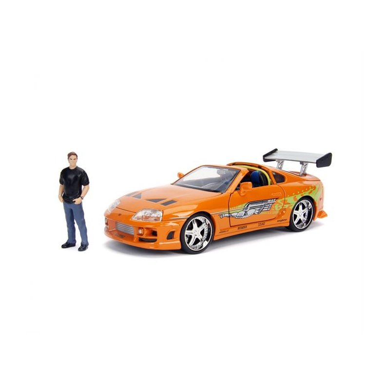 Fast &amp; Furious: Toyota Supra (1995) with Brian Figure - 1:24 - Jada Toys