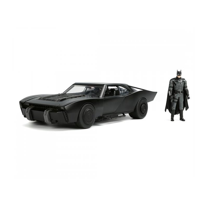 2022 Batmobile "The Batman" with Batman figure and working lights - 1:18 - Jada Toys