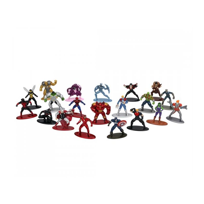 Nano Figures: Marvel Multi Pack, Wave 6 (20 stk. metalfigurer) - Jada Toys