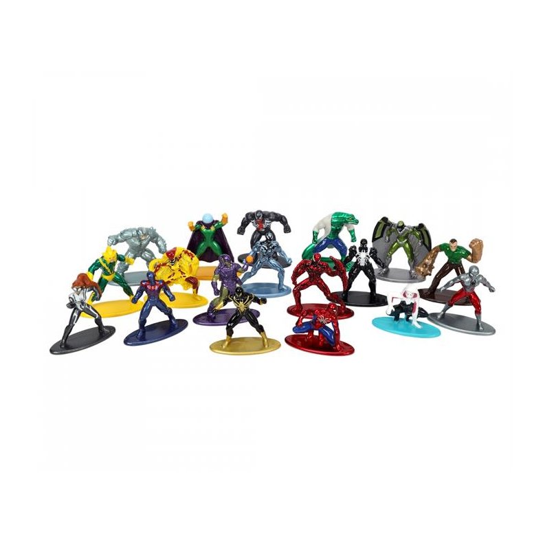 Nano Figures: Marvel Multi Pack, Wave 7 (18 stk. metalfigurer) - Jada Toys