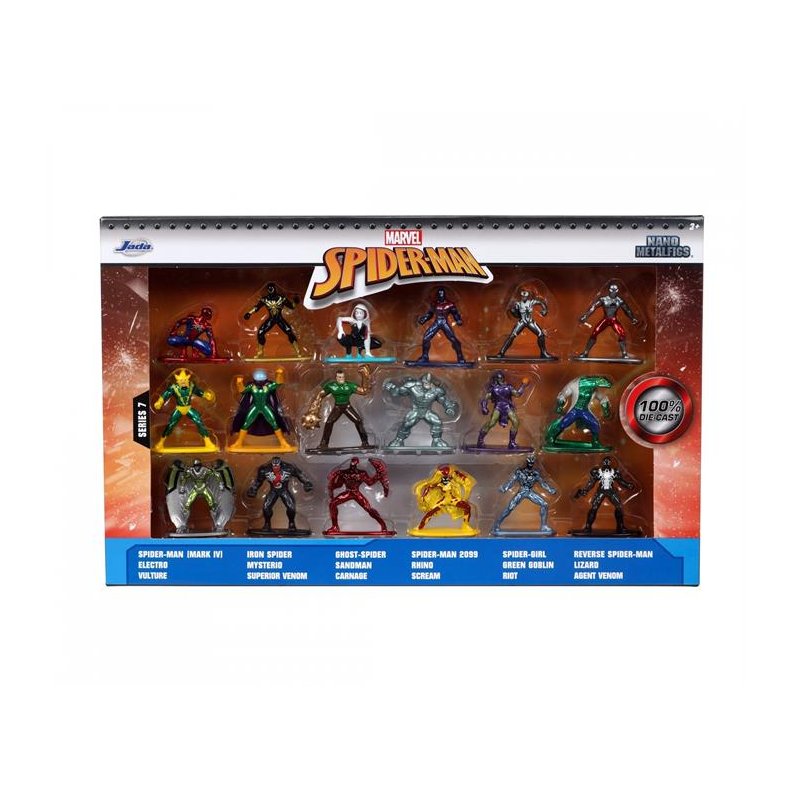 Nano Figures: Marvel Multi Pack, Wave 7 (18 stk. metalfigurer) - Jada Toys
