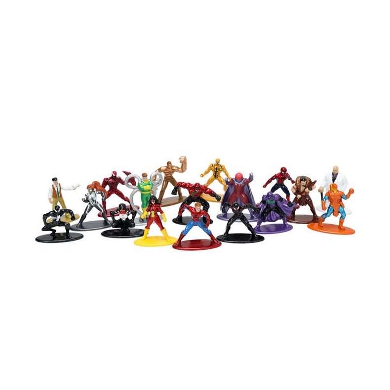 Nano Figures: Marvel Multi Pack, Wave 8 (18 stk. metalfigurer) - Jada Toys