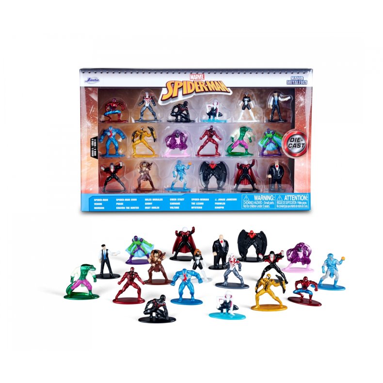 Nano Figures: Marvel Multi Pack, Wave 9 (18 stk. metalfigurer) - Jada Toys