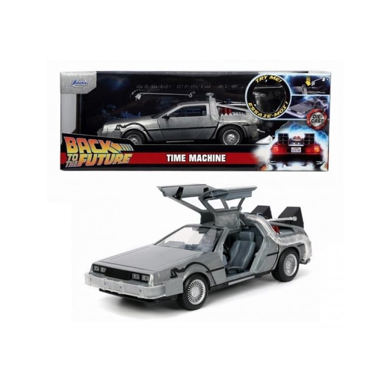 DeLorean "Back to the Future I" with working lights - 1:24 - Jada Toys