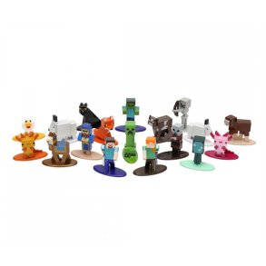 Nano Figures: Minecraft Multi Pack, Wave 8 (18 stk. metalfigurer) - Jada Toys
