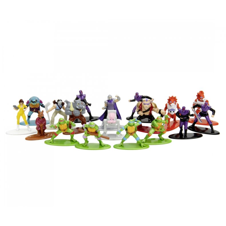 Nano Figures: Turtles Multi Pack, Wave 1 (18 stk. metalfigurer) - Jada Toys