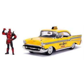 Marvel: Deadpool Taxi (1957 Chevy Bel Air) with Figure - 1:24 - Jada Toys