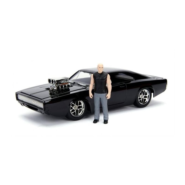 Fast &amp; Furious: Dodge Charger R/T (1970) with Dominic Toretto Figure - 1:24 - Jada Toys