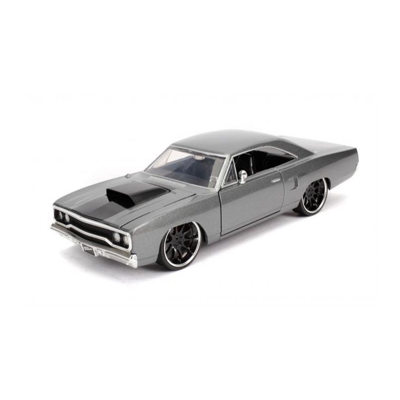 Fast &amp; Furious: Dom's Plymouth Road Runner, grey - 1:24 - Jada Toys