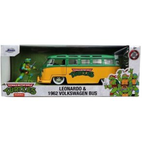 Teenage Mutant Ninja Turtles: Volkswagen Bus T1 (1962) with Leonardo figure - 1:24 - Jada Toys