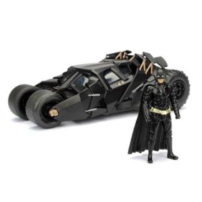 2008 The Dark Knight Batmobile with Batman figure, black version - 1:24 - Jada Toys