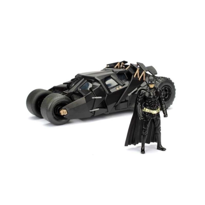 2008 The Dark Knight Batmobile with Batman figure, black version - 1:24 - Jada Toys