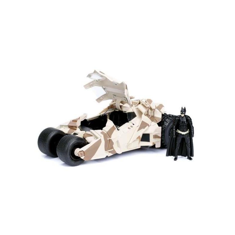 2008 The Dark Knight Batmobile with Batman figure, camouflage version - 1:24 - Jada Toys