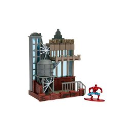 Nano Figures: Marvel Spiderman Daily Bugle city scene (inkl. 1 stk. Spiderman metalfigur) - Jada Toys