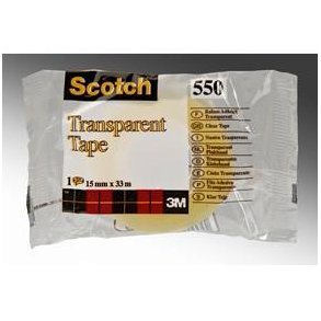 Tape Scotch 550 15mmx33m klar (1 rulle) - 3M