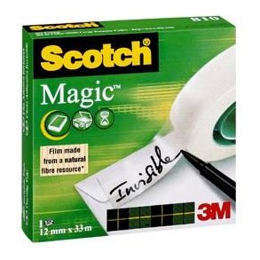Tape Scotch Magic 12mmx33m (1 rulle) - 3M