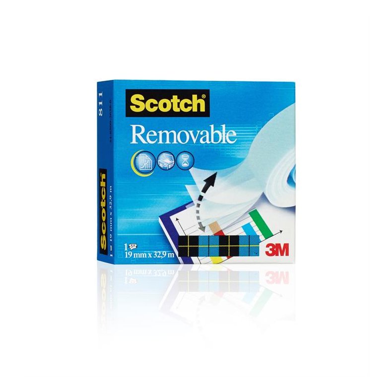 Tape Scotch Magic flytbar 19mmx33m (1 rulle) - 3M