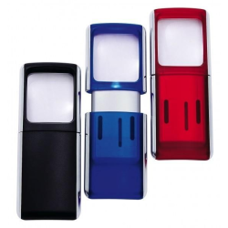 Forstrrelsesglas med LED-belysning, rd - Wedo