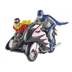Batcycle (TV 1966) m/Batman og Robin figurer - 1:12 - Mattel Elite