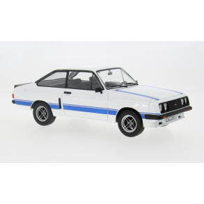 Ford Escort MK II RS 2000 X-Pack, hvid/dekoreret, 1977 - 1:18 - Model Car Group