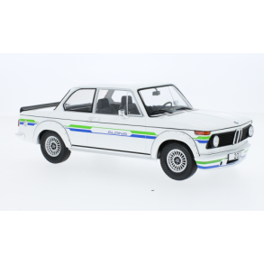 BMW 2002 Alpina, white/decorated, 1973 - 1:18 - Model Car Group