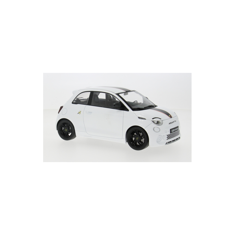 Fiat 500e Abarth, hvid, 2024 - 1:18 - Model Car Group / IXO