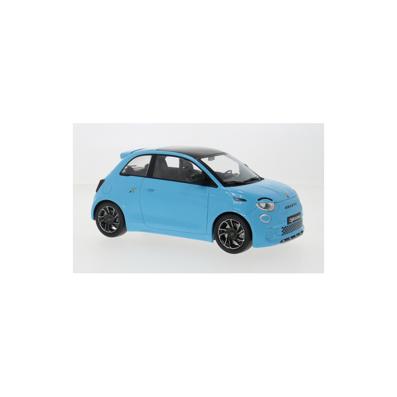 Fiat 500e Abarth, lysebl�, 2024 - 1:18 - Model Car Group / IXO