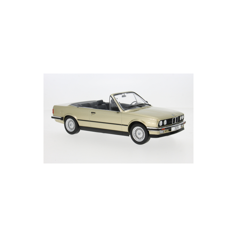 BMW 325i (E30) Cabriolet, beige metallic, 1985 - 1:18 - Model Car Group
