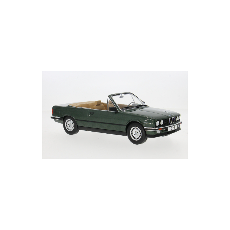 BMW 325i (E30) Cabriolet, m�rkegr�n metallic, 1985 - 1:18 - Model Car Group