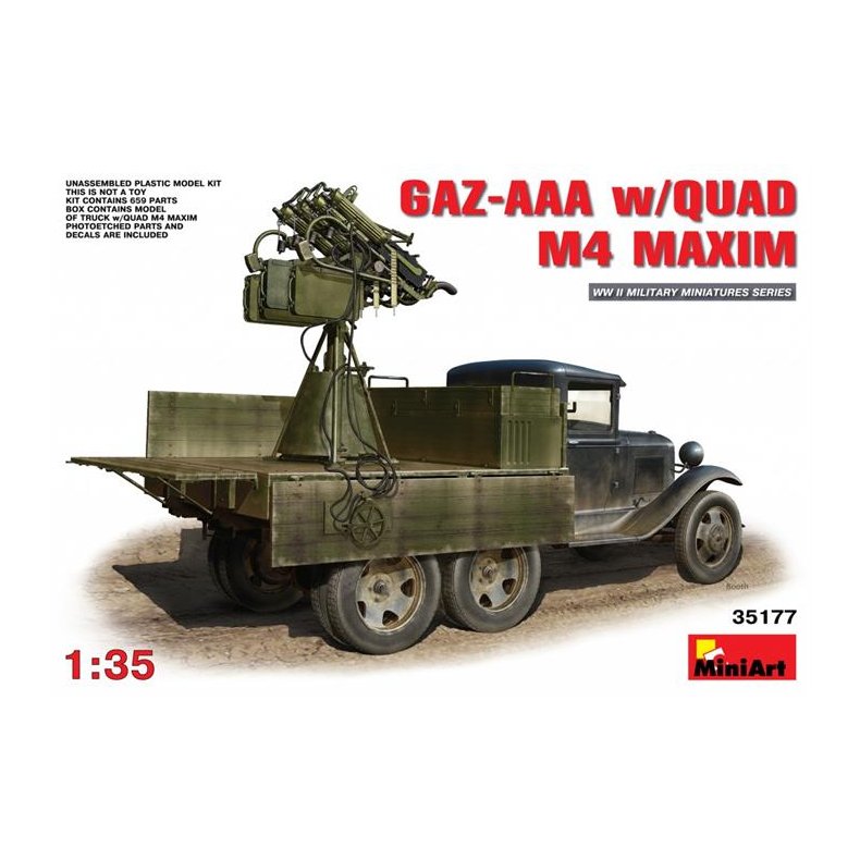 GAZ-AAA w/Quad M-4 Maxim - 1:35 - MiniArt