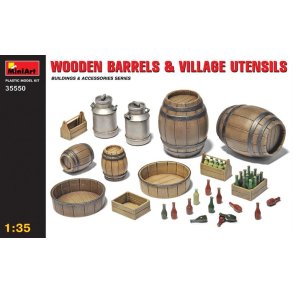 Wooden Barrels & Village Utensils - 1:35 - MiniArt