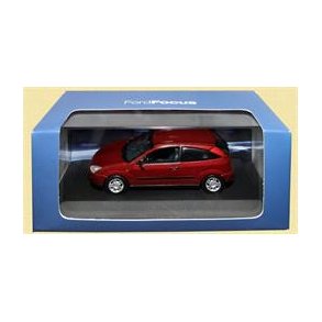 Ford Focus Mk1 (2002) 3dr, red metal - 1:43 - Ford (Minichamps)
