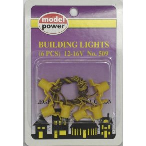 Husbelysning m/stsokkel 12-16V, 6 stk. pr. pk. - Model Power