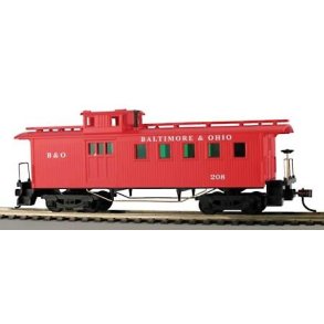 Wooden Vintage Long Caboose - B&O , H0 DC