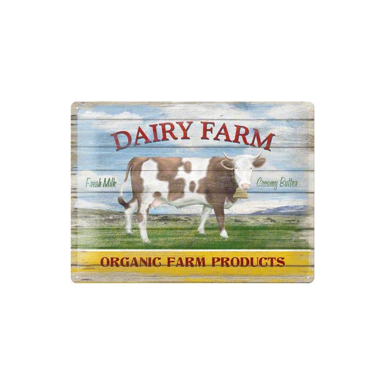 Blikskilt 30x40 cm "Dairy Farm" - Nostalgic Art