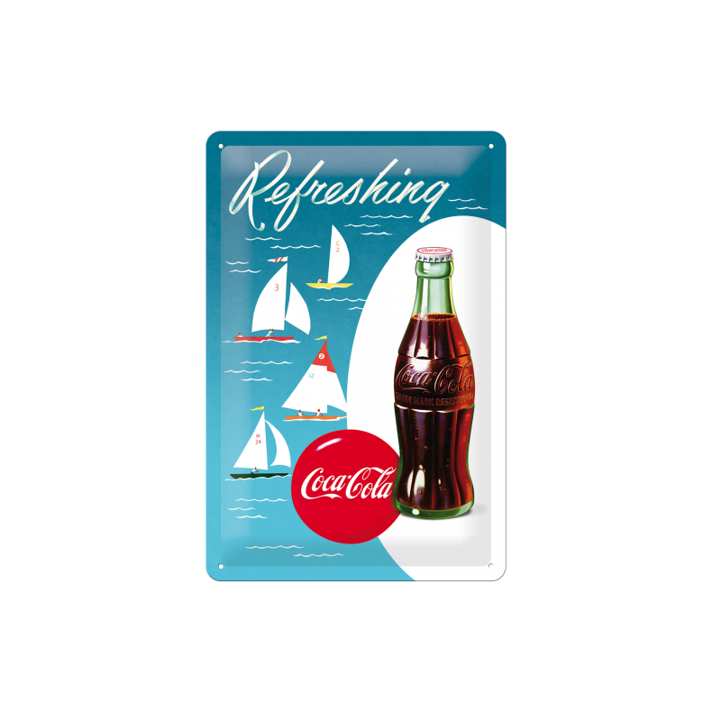 Blikskilt 20x30 cm "Coca-Cola - Sailing Boats" - Nostalgic Art