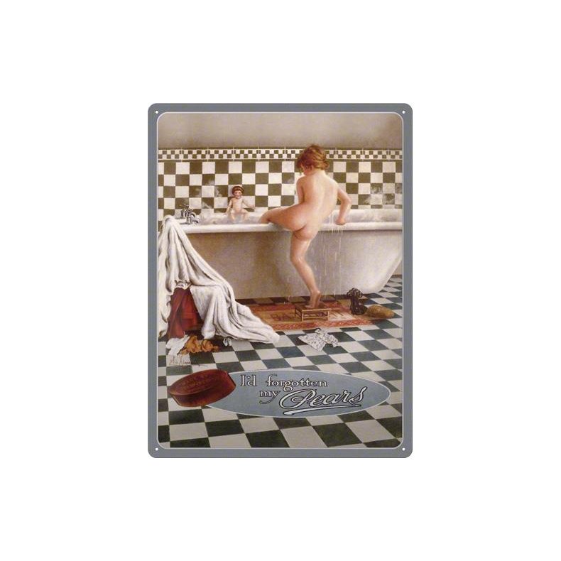 Blikskilt 30x40 cm "Pears Bath" - Nostalgic Art