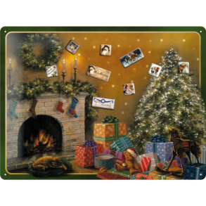 Bliktavle m/magneter 30x40 cm 