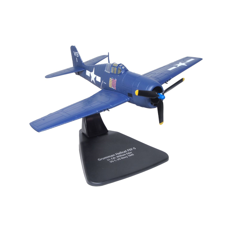 Grumman Hellcat F6F-5 VS-1.US Navy 1945 Lt.Cdr.Willard E. Eder. - 1:72 - Oxford Diecast